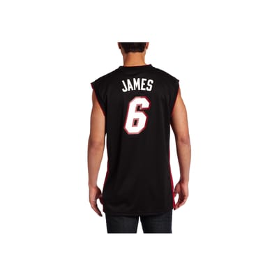 Adidas LeBron James Miami Heat Comfortabel Zacht Mouwloos Bedrukt Basketbalshirt Heren jersey Zwart 7818A-314-AEB1382 M brown