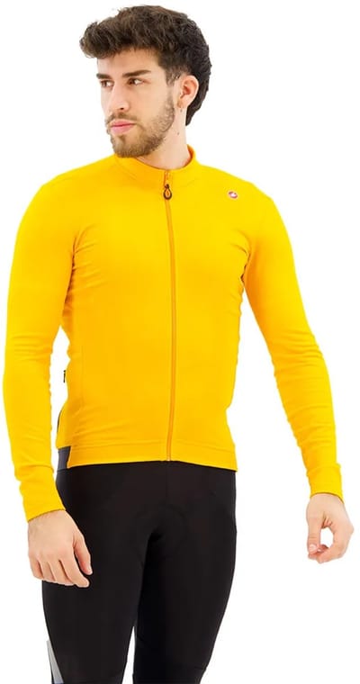 Castelli Espresso Thermal Trui Met Lange Mouwen Oranje 2XL Man