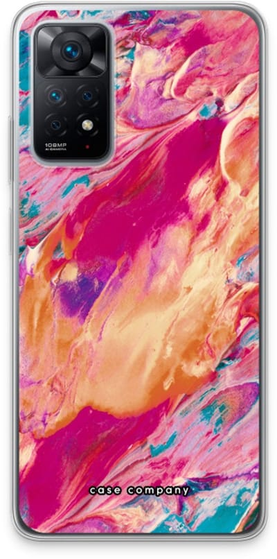 Case Company® - Hoesje geschikt voor Xiaomi Redmi Note 11 Pro hoesje - Pastel Echoes - Soft Cover Telefoonhoesje - Bescherming aan alle Kanten en Schermrand