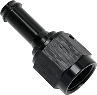 Dailygoods - Vrouwelijke weerhaakslangadapter - Aluminium adapter - Zwart - 6AN naar 5/16 en 3/8 Barb - Brandstofleidingfitting - Geschikt voor divers...