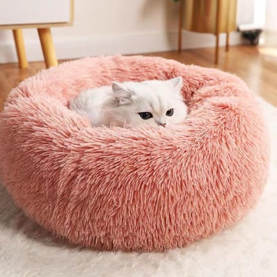 Super kattenbed Warm slapend kattennest Zacht lang pluche Beste hondenbed voor honden Mandkussen Kattenbed Kattenmat Dieren slapen S