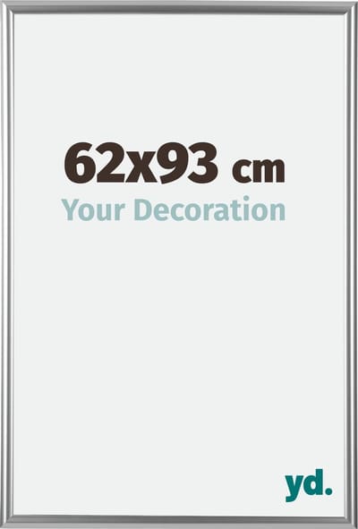 Your Decoration - Fotolijst 62x93 cm - Kunststof - Zilver - Bordeaux