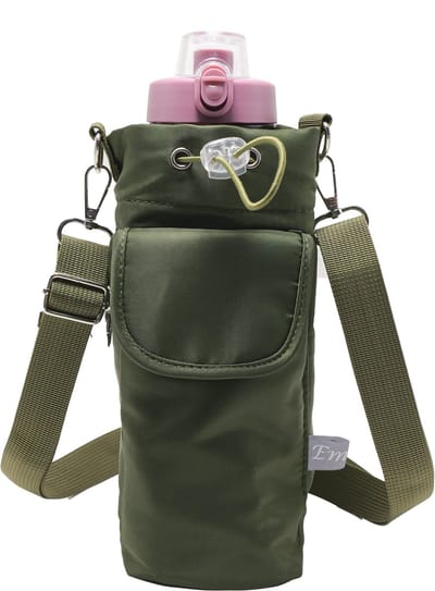 Emilie collection - tas - bottle bag - tas voor bidon of fles - olijfgroen