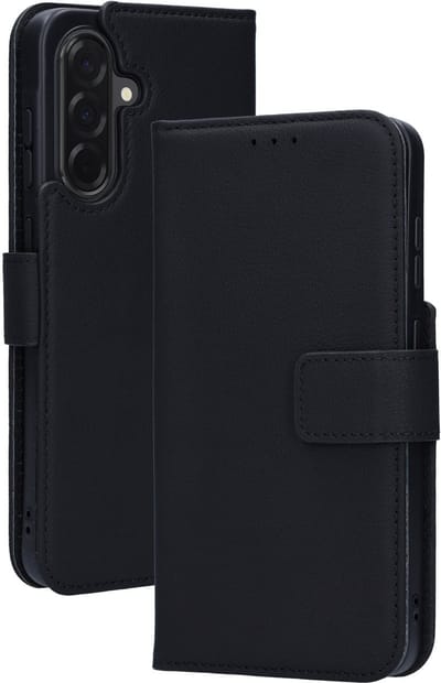 Mobiparts Leather Wallet Case geschikt voor Samsung Galaxy A36 - Zwart