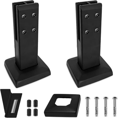 RVS Reling Systeem - Balustrade Klemmen - Veiligheid Stabiliteit - Middelste Spie - Zilverkleurig