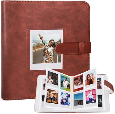 Dailygoods- Fotoalbum 288+1 vakjes - Compatibel met Fujifilm Instax Square/SQ1/SQ6/SQ10/SQ20/SQ40 - Fotoalbum voor 288 foto’s - Hoogwaardig PU-lederen omslag - Volledige bescherming tegen water en stof - Fotoboek