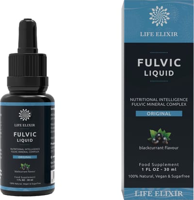 Life Elixir Fulvinezuur Bosvruchten 30 ml - Natuurlijk Fulvinezuur Supplement | Helpt bij verbeteren weerstand - Fulvic Mineral Complex met Bosvruchtensmaak – Ondersteunt immuunsysteem - Allergeenvrij