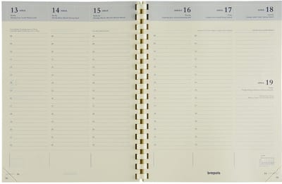 Brepols bureau agenda vulling 2026 - TIMING [0.136] - VULLING - Bureau agenda vulling - 1 week op 2 pagina's - Weekoverzicht - 17.1 x 22 cm