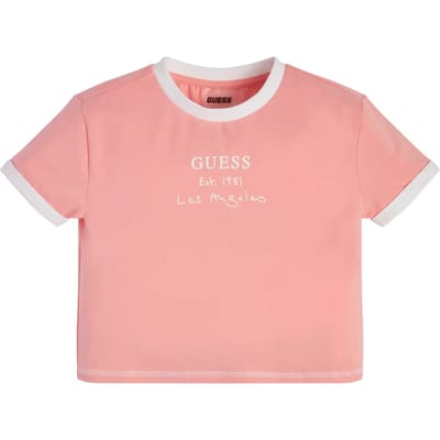 Meisjes-T-shirt crop top Guess Mini Me