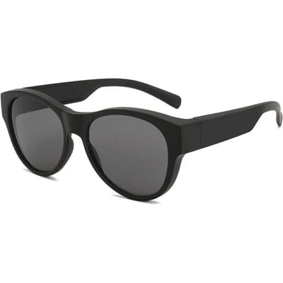 Nieuwe Stijlvolle Luipaard Zonnebril Past Over Bril Unisex Draag Over Myopie Brillen Anti-UV Zonnebril Covers anti-uv gray