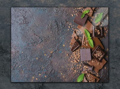 TMK ArtDeko - Snijplank - Gehard Glas - Chocolade - 30x22 cm