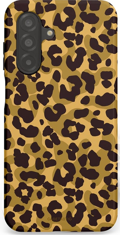 Casetastic hoesje geschikt voor Samsung Galaxy A26 - Dubbellaagse bescherming - Jungle Panter - Fashion Case - Zwart Crème Beige