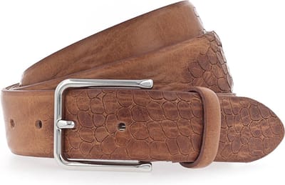 b.belt riem Karl Ledergürtel W100 Mid Brown bruine