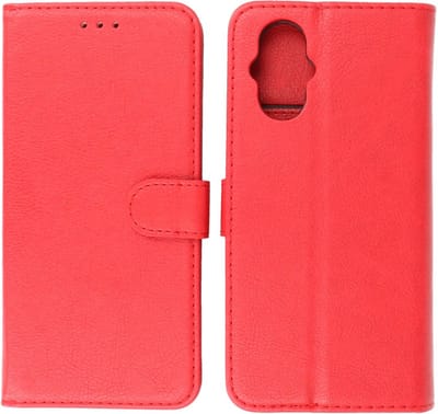 Oppo Reno 8 Lite Hoesje Book Case Portemonnee Telefoonhoesje - Rood