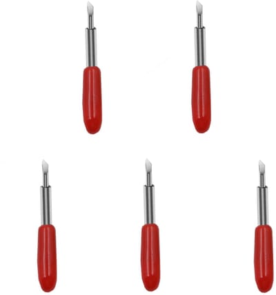 Snijplotter - snijbladen - 5 stuks - 45 graden - Geschikt voor Roland - vinyl - cutter - blades - snijder - Rood - 23.5*1.95 cm