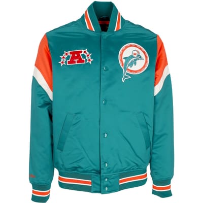 Herenbomberjack Nfl zwaargewicht satijnen jack Miadol originele teamkleuren