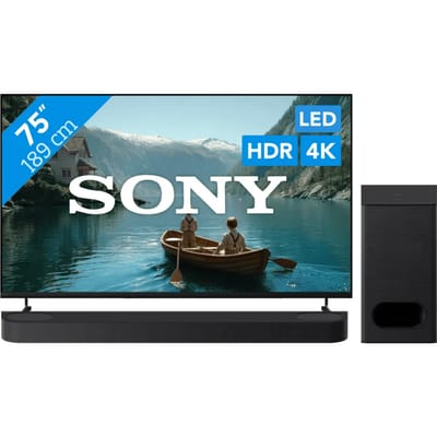 Sony Bravia 3 II Led 75" (2026) + Sony Bravia Theatre Bar 6 Zwart