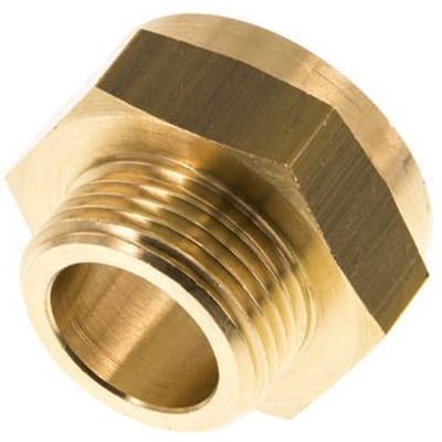 G 1'' x G 3/4'' F/M Messing Verloopring 16 Bar