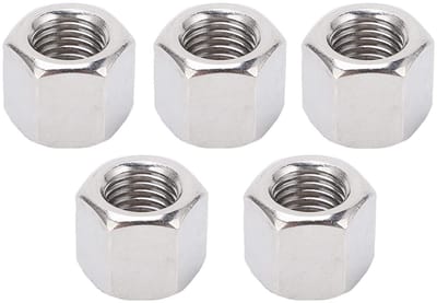 Dailygoods- Koppelingsmoer M16 x 2.0 - Zeskantkoppelingsmoer - Roestvrij Staal - Set van 5 - Binnen/buiten gebruik - Volledig Schroefdraad - Moer