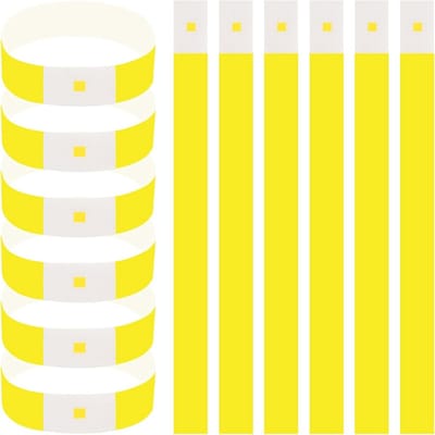 Toegangsbanden - Feestbanden Polsbandjes - Evenementen Beheer - Waterdicht Synthetisch Papier - 600 stuks - Geel