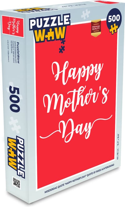 Puzzel Quotes - Happy Mother's Day - Mama - Spreuken - Legpuzzel - Puzzel 500 stukjes