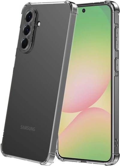 Geschikt voor Samsung Galaxy A56 Telefoonhoesje Schokbestendig Transparant met Stootrand - Siliconen TPU ShockProof Back Cover Case Doorzichtig - ProtX