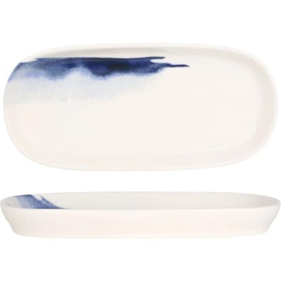 Bonna Serveerschaal - Blue Wave - Porselein - 21 cm - set van 2