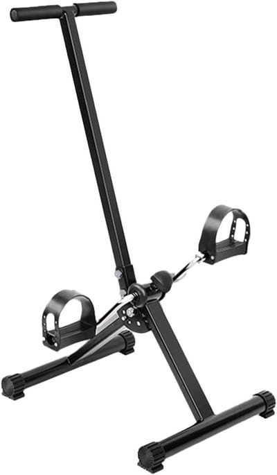 Pedaaltrainer - Hometrainer Fitnessapparaat - Revalidatietraining - Verstelbare Weerstand - 780 mm x 410 mm - Zwart