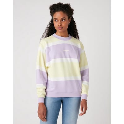 Wrangler - Maat S - Retro Sweat Pastel Violet  Dames Trui