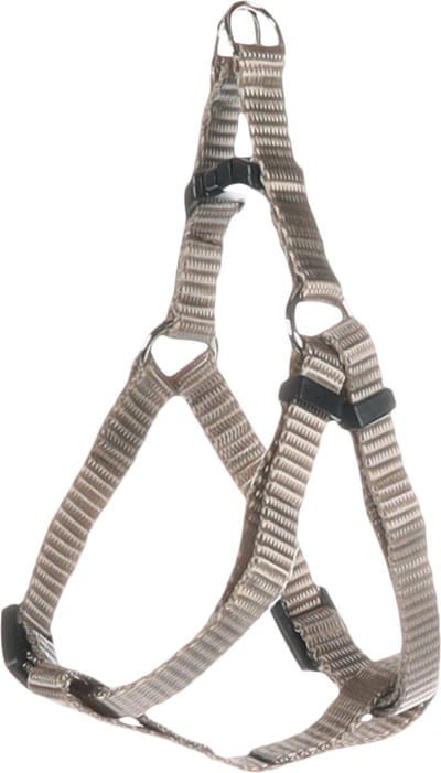 Flamingo Ziggi Step&go - Harnas Honden - Harnas Step&go Ziggi Greige Xs 20-35cm 10mm - 1st - 134429 - 1st