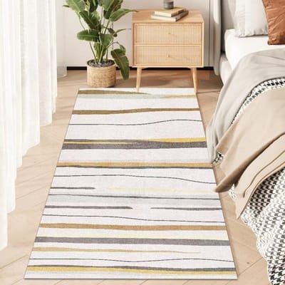 Modern Tapijt voor Bedzijde Zachte Bedside Kleden Groot Woonkamer Vloerkleed Rechthoekige Balkonmatten Eenvoudige Kamerdecoratie Loper 120x180cm 47x71in