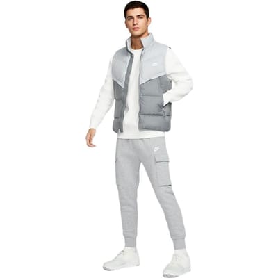 Nike Storm-Fit Windrunner Series Winddicht Warm Opstaande Kraag Donsvest Heren Vesten Lichtrookgrijs DV1136-077 L white