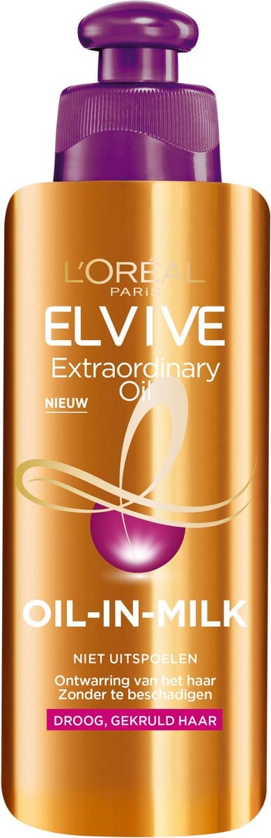 L'Oréal Paris - Elvive Extraordinary Oil Krulverzorging Oil-In-Milk - Leave-in Crème - 200ml