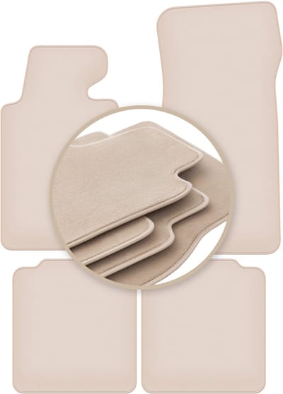 PREMIUM beige matten voor: BMW 7 E32 LONG 1986-1994
