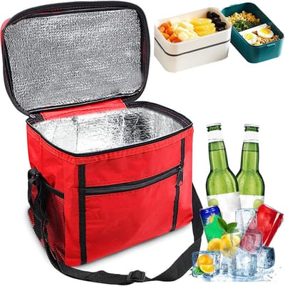 Koeltas 10 liter - opvouwbaar - waterproof materiaal - ideaal voor picknick - ShopVlot