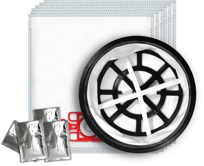 10x Dparts NVM-1CH stofzuigerzakken - 1 filter - 4 geurzakjes - geschikt voor Numatic - voor alle 12" Henry en Hetty stofzuigers - James - PPR240 - nr. 604015