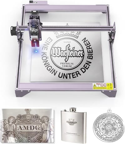 Quvo® Laser Graveermachine - Graveermachine - Lasergraveermachine - zilver 59.5cm x 35cm x 13cm