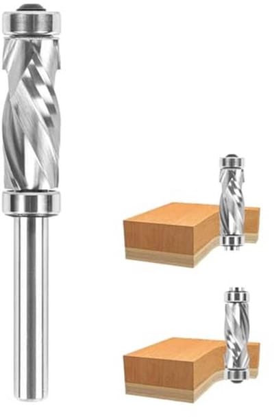 Spiraal kantenfrees 8 mm voor bovenfrees – 12 mm snijdiameter, 32 mm snijlengte – VHM voor houtbewerking