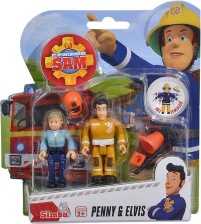 Brandweerman Sam Speelfiguren - Elvis en Penny