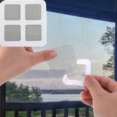 CHPN - Hor Repareren - Reparatieset voor hor - Grijs - Horren Reparatie Set - 10/10cm - 3 Vellen - Raamhor - Kapotte hor