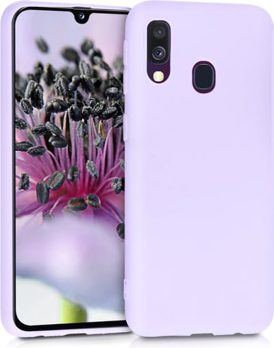kwmobile telefoonhoesje geschikt voor Samsung Galaxy A40 - Hoesje voor smartphone - Back cover in lavendel