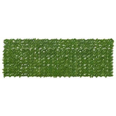 vidaXL - Balkonscherm - met - bladeren - Groen - en - Geel - 300 - x - 100 - cm