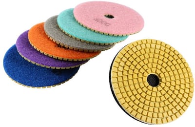 Diamant Polijstpads Nat/Droog 4 Inch voor Graniet, Marmer en Beton Steen