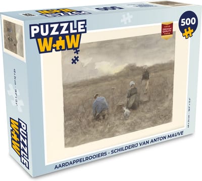 Puzzel Aardappelrooiers - Schilderij van Anton Mauve - Legpuzzel - Puzzel 500 stukjes