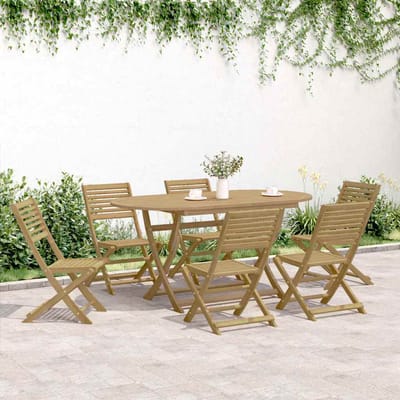 vidaXL - Klapstoelen - 6 - stuks - 48,5x61,5x87 - cm - Massief - acaciahout