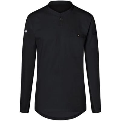 (6 stuks) KARLOWSKY Lange Mouw Heren Werkshirt Performance - Zwart - maat: XS