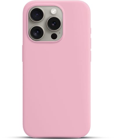 Solidenz Roze Siliconen Case geschikt voor iPhone 16 Pro hoesje compatibel met MagSafe - Rose Quartz