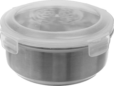 Voedselcontainer Edelstaal Rond met Deksel en Pakking 750 ml - Vershoudbakjes - Vershouddoos - Bakjes - Diepvriesbakjes - Vershouden