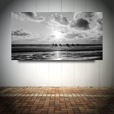 Foto op Canvas - Strand AlexF067 – Formaat 120 x 60cm - Wanddecoratie - Muurdecoratie woonkamer - Slaapkamer decoratie - Kamer accessoires - Schilderijen op canvas