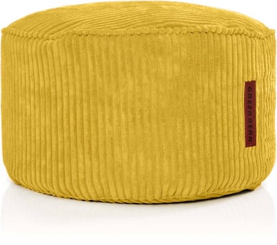 Comfortabele Corduroy Poef 45x25cm - Wasbare Binnen Poef met EPS Kralen Vulling